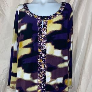 Purple and yellow shirt from ALFANI